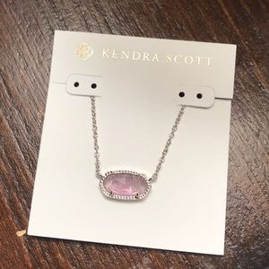 Nwt Kendra Scott Elisa Amethyst Silver 